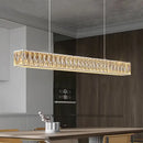 DecorBites™ Crystal Chandelier LED Golden Modern Luxury Ceiling Home Interior Shop
