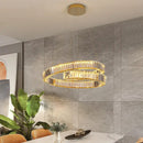 DecorBites™ Crystal Chandelier LED Light Fixture, Luxury Decor Hanging Lamp, Modern Home Lighting