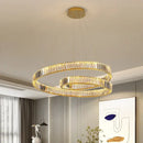 DecorBites™ Crystal Chandelier LED Light Fixture, Luxury Decor Hanging Lamp, Modern Home Lighting