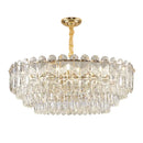 DecorBites™ Crystal Chandelier LED Light: Modern Luxury Restaurant Hall Lighting