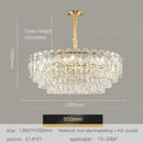 DecorBites™ Crystal Chandelier LED Light: Modern Luxury Restaurant Hall Lighting