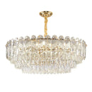DecorBites™ Crystal Chandelier LED Light: Modern Luxury Restaurant Hall Lighting