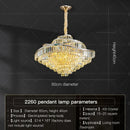 DecorBites™ Crystal Chandelier LED Lighting for Luxury Living Room, Bedroom, Dining Room