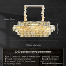 DecorBites™ Crystal Chandelier LED Lighting for Luxury Living Room, Bedroom, Dining Room