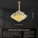 DecorBites™ Crystal Chandelier LED Lighting for Luxury Living Room, Bedroom, Dining Room