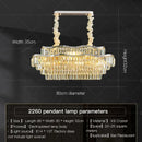 DecorBites™ Crystal Chandelier LED Lighting for Luxury Living Room, Bedroom, Dining Room
