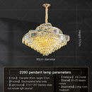 DecorBites™ Crystal Chandelier LED Lighting for Luxury Living Room, Bedroom, Dining Room