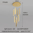DecorBites™ Crystal Chandelier LED Mezzanine Dining Room Lighting