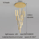 DecorBites™ Crystal Chandelier LED Mezzanine Dining Room Lighting