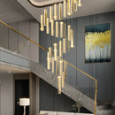 DecorBites™ Crystal Chandelier LED Mezzanine Dining Room Lighting