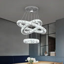 DecorBites™ Crystal Chandelier LED Pendant Lighting for Living Room