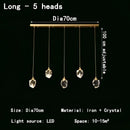 DecorBites™ Crystal Chandelier LED Pendant Lights for Modern Nordic Home Decor