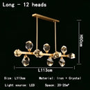 DecorBites™ Crystal Chandelier LED Pendant Lights for Modern Nordic Home Decor