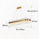 DecorBites™ Crystal Chandelier LED Ring Lamp for Dining Living Room & Bedroom