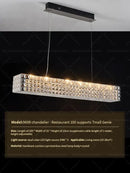 Modern gold double tier decorbites crystal chandelier living room light