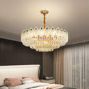 French luxury green and gold decorbites crystal chandelier living room