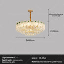 French luxury green and gold decorbites crystal chandelier living room