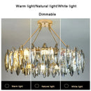 DecorBites™ Crystal Chandelier Light: Modern LED Pendant Lamp for Bedroom & Living Room.