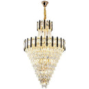Luxury black & gold decorbites crystal chandelier light living room