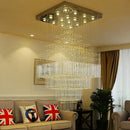 DecorBites™ Crystal Chandelier Lighting for Living Room Hotel Lobby Ceiling