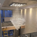 DecorBites™ Crystal Chandelier Lighting for Living Room Hotel Lobby Ceiling