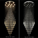 DecorBites™ Crystal Chandelier Lighting Luxury Home Decor Loft Villa Stairs Chandeliers