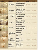 Modern european gold & silver crystal chandelier – dining room light