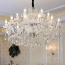 Modern european gold & silver crystal chandelier – dining room light