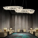 Luxury crystal chandelier luminaire living room pendant lighting