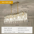 Luxe gold decorbites crystal chandelier living room hanging light
