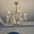 DecorBites™ Crystal Chandelier: Luxe Nordic Bedroom Living Room Pendant Light