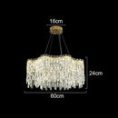 Modern gold decorbites crystal chandelier for living room lighting