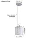 DecorBites™ Crystal Chandelier Luxury Ceiling Lamp LED Modern Pendant Light for Indoor Spaces