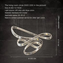 DecorBites™ Crystal Chandelier Luxury Designer Light for Elegant Living Spaces