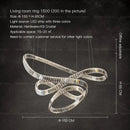DecorBites™ Crystal Chandelier Luxury Designer Light for Elegant Living Spaces