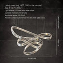 DecorBites™ Crystal Chandelier Luxury Designer Light for Elegant Living Spaces