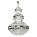Luxury gold and clear black decorbites crystal chandelier living room