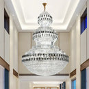 Luxury gold and clear black decorbites crystal chandelier living room