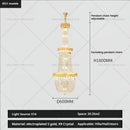 Luxury gold decorbites crystal chandelier for living room stairwell