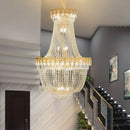 Luxury gold decorbites crystal chandelier for living room stairwell