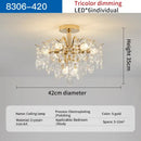 French retro gold decorbites crystal chandelier dining room light