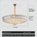 French luxury chrome decorbites crystal chandelier dining room light