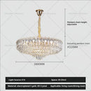 French luxury chrome decorbites crystal chandelier dining room light