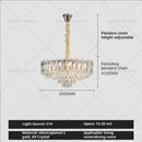 French luxury chrome decorbites crystal chandelier dining room light