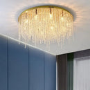 Luxury gold square decorbites crystal chandelier for living room