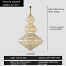DecorBites™ Crystal Chandelier: Luxury High School High-End Living Room Light Fixture