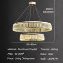 DecorBites™ Crystal Chandelier Luxury LED Lighting for Living Dining Kitchen Bedroom
