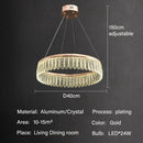 DecorBites™ Crystal Chandelier Luxury LED Lighting for Living Dining Kitchen Bedroom