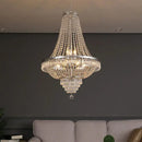 Luxury silver decorbites crystal chandelier for living room staircase