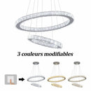 DecorBites™ Crystal Chandelier: Luxury LED Pendant Lighting for Living & Dining Room